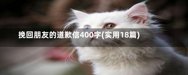 挽回朋友的道歉信400字(实用18篇)