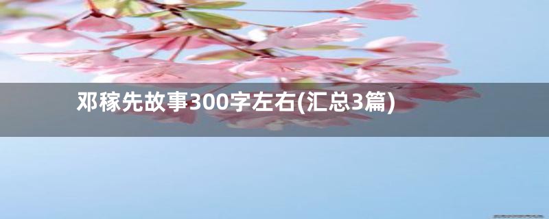 邓稼先故事300字左右(汇总3篇)