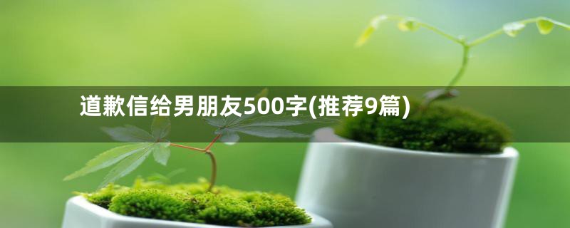 道歉信给男朋友500字(推荐9篇)