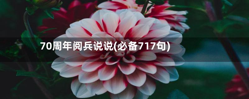 70周年阅兵说说(必备717句)